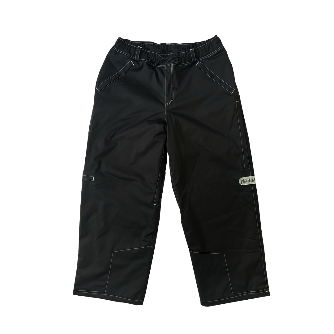 darn convertible bib snowpant - black