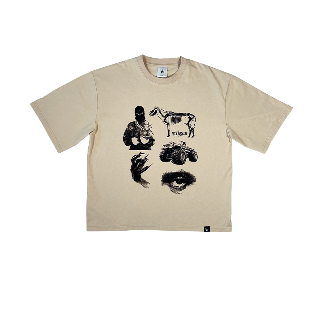 collage tee - cream