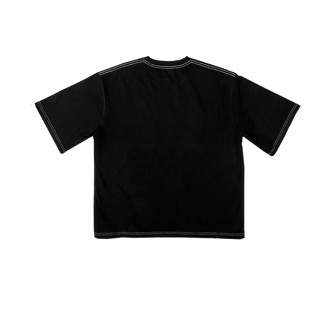 collage tee - black