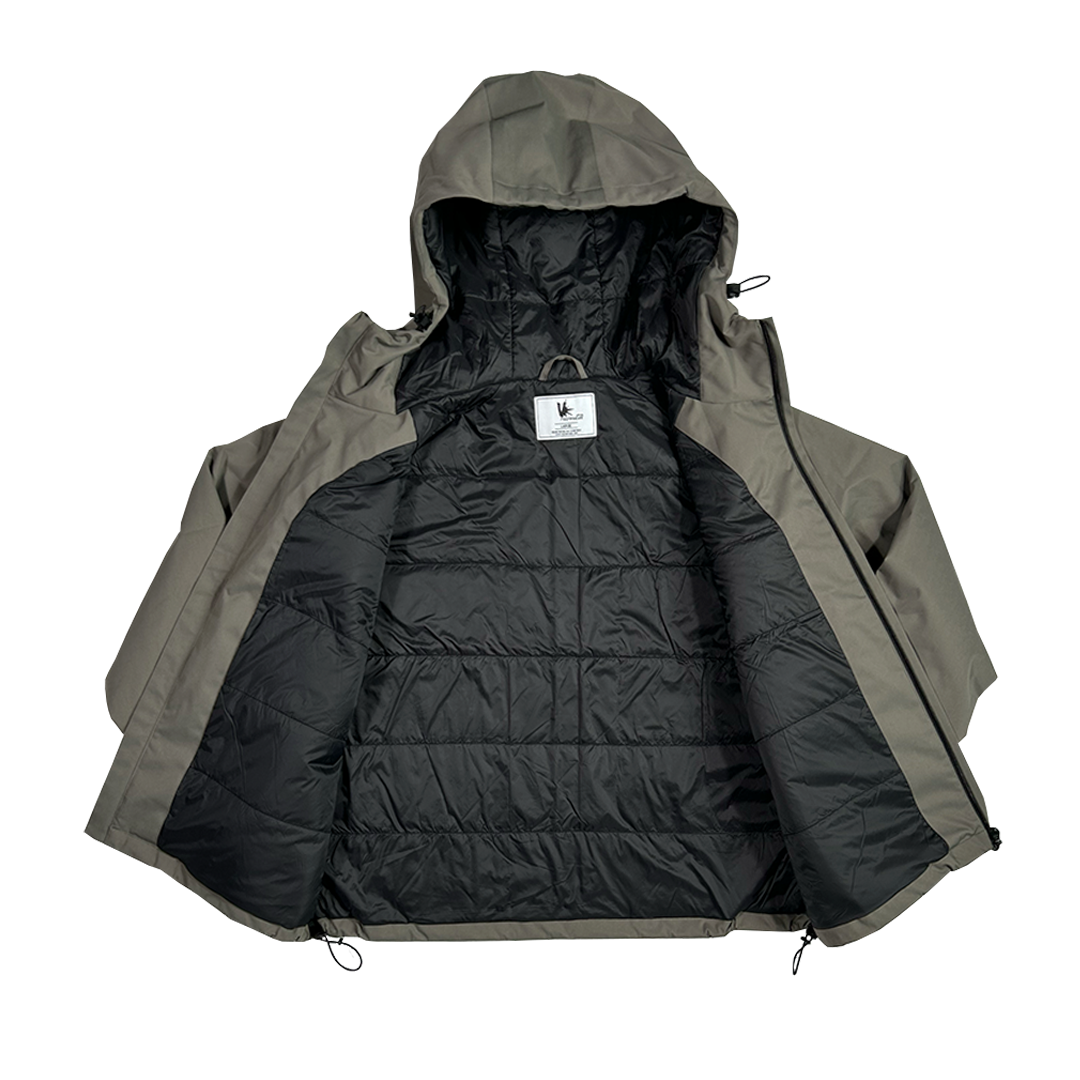 insulated cargo jacket - oak