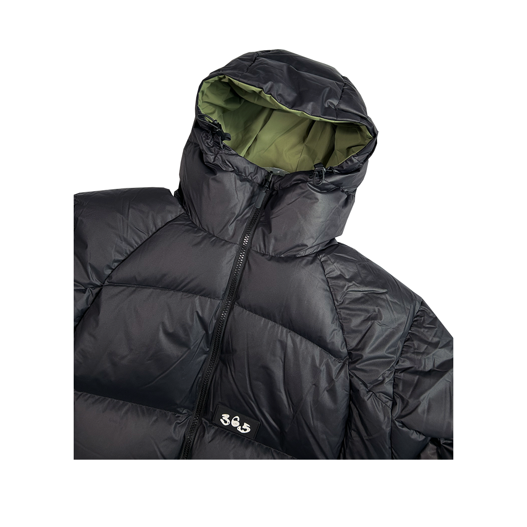 covert reversible down jacket - black/sage