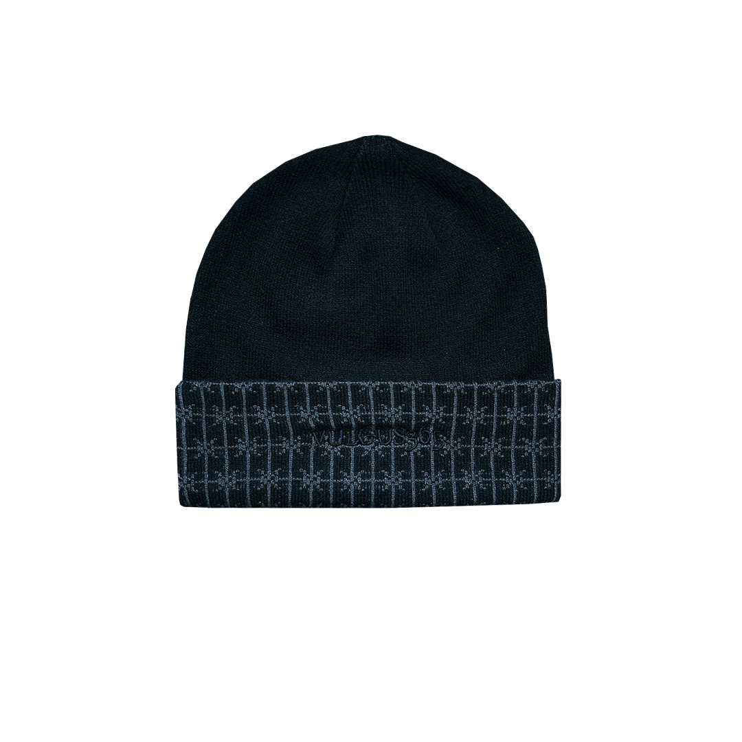 cuffed hat - black