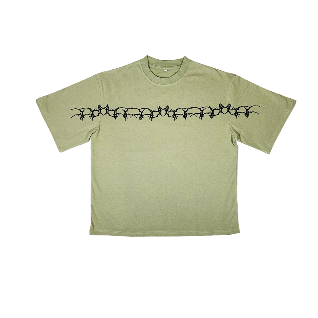 tribal tee - pastel green