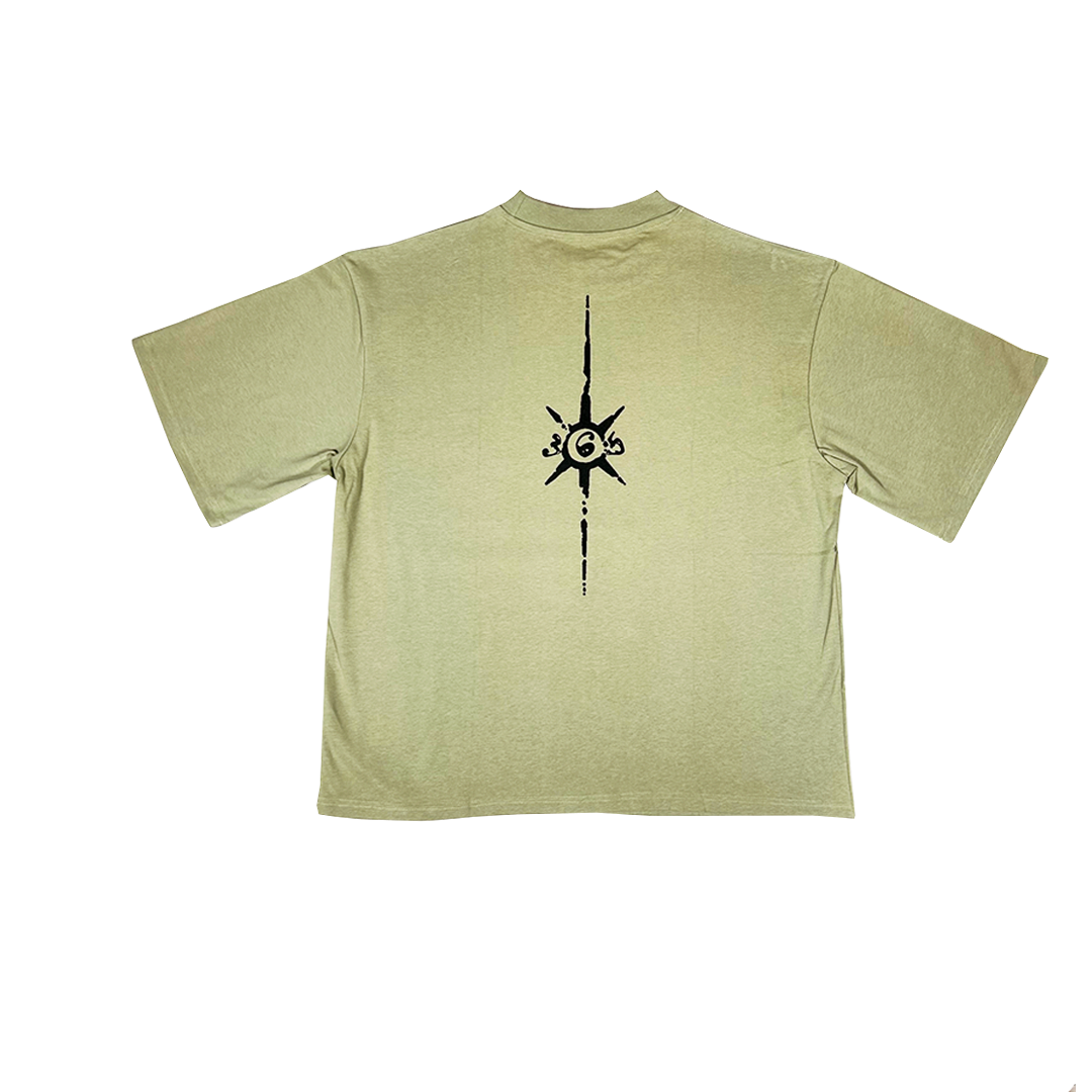 tribal tee - pastel green