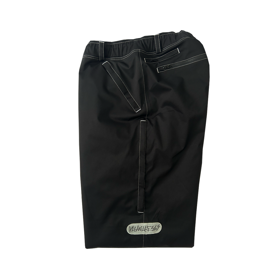 darn convertible bib snowpant - black