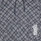 distort zip hoodie (plaid)