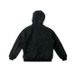hooded denim jacket (washed black)