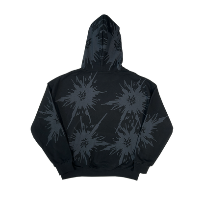 aop hoodie - black