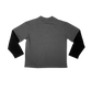 double layered long sleeve (grey/black)