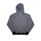 distort zip hoodie (plaid)