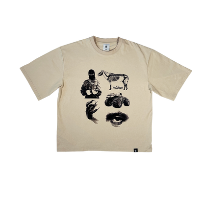 collage tee - cream