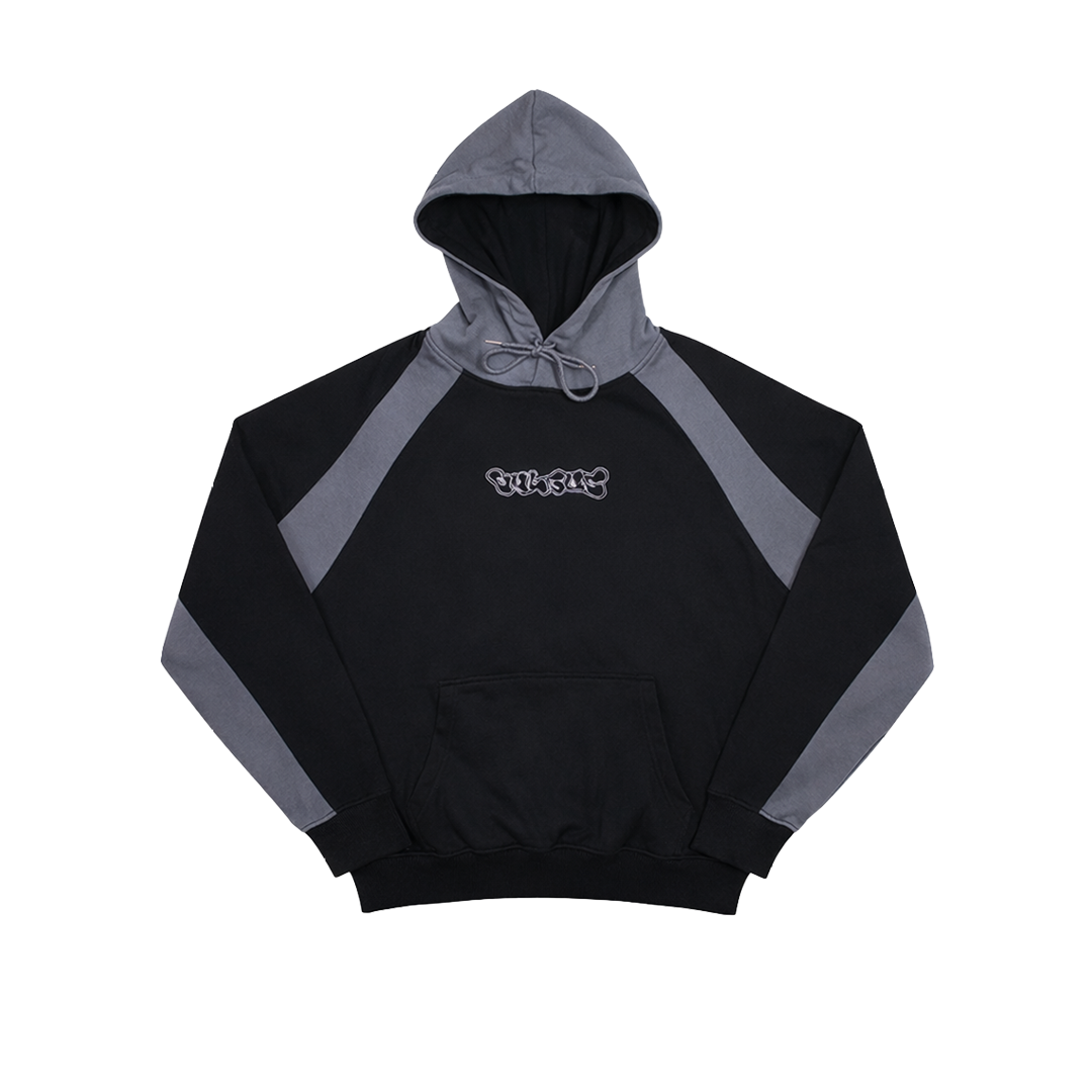 BLOCK HOODIE (BLACK/GREY)