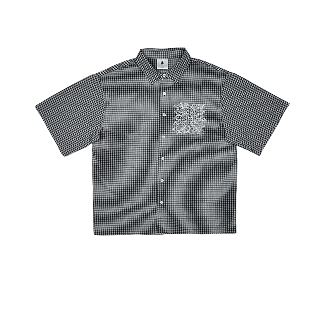 tag button up shirt (dark plaid)