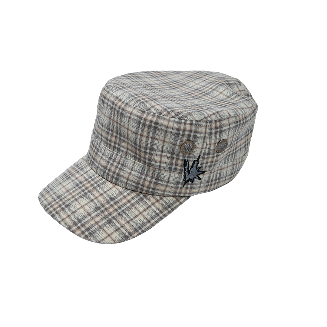 cadet cap (tan plaid)