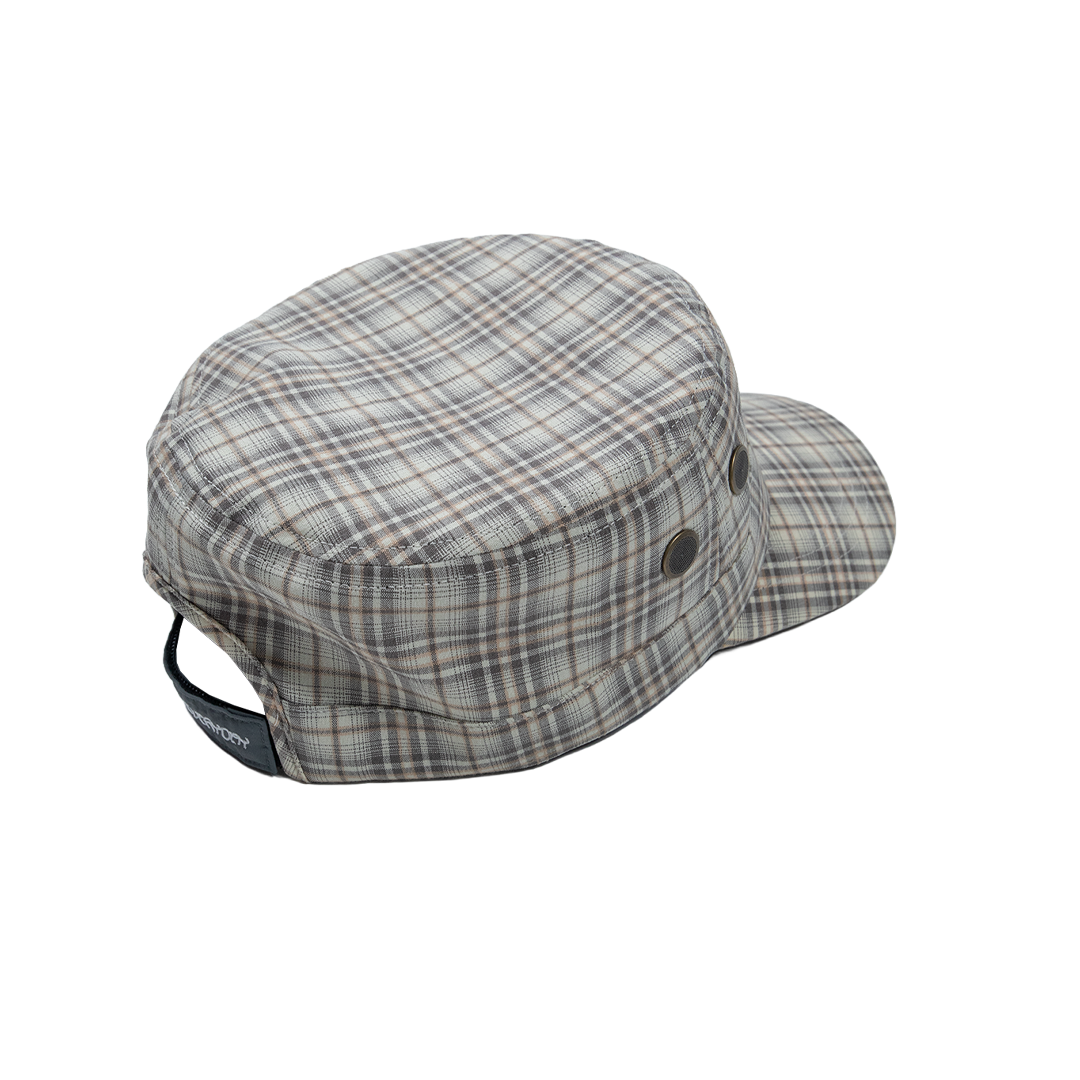 cadet cap (tan plaid)