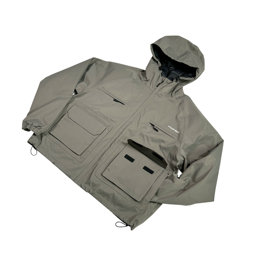 insulated cargo jacket - oak