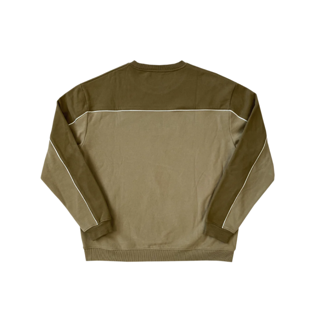 piping crewneck (brown)