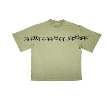 tribal tee - pastel green