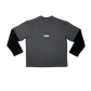 double layered long sleeve (grey/black)