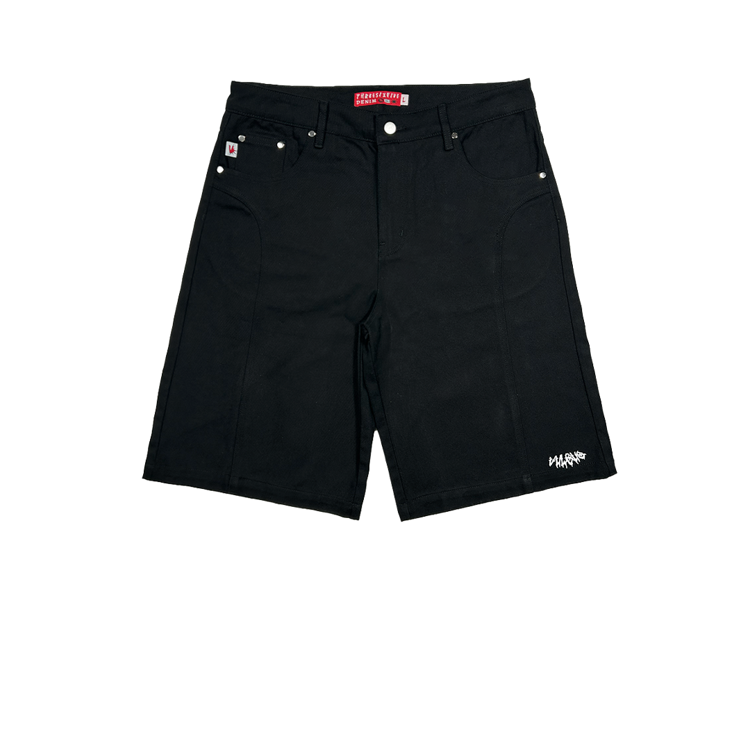 pannel chino shorts (black)