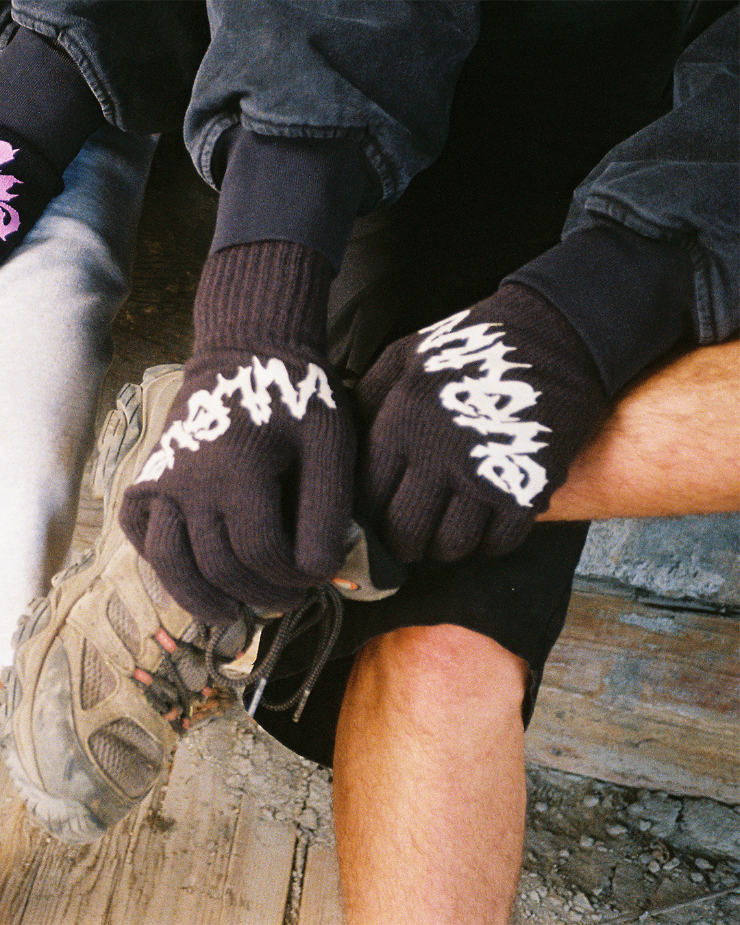 2 pack gloves (black/brown)