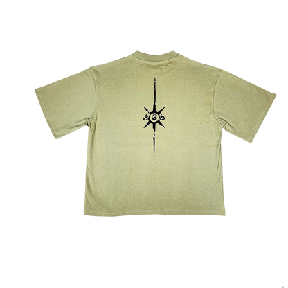 tribal tee - pastel green