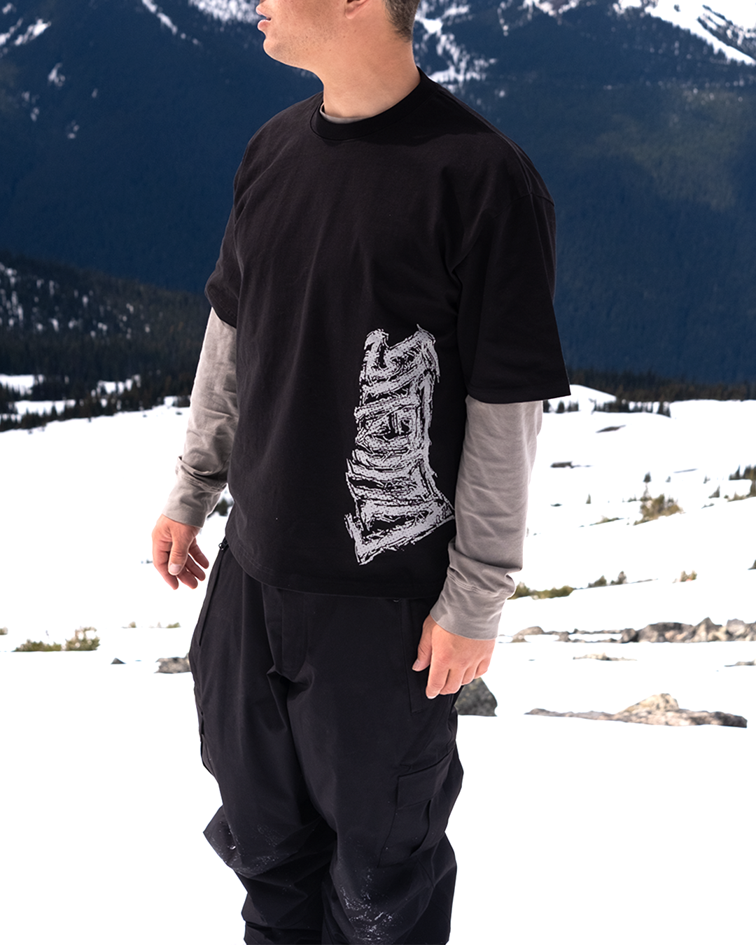 distort tee (black)