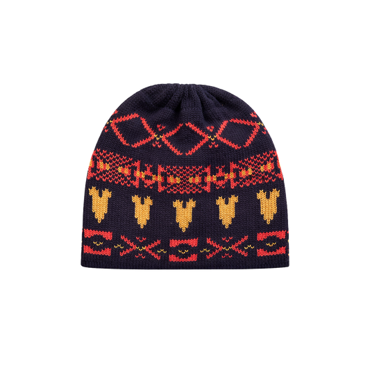 WOOL SKULLY (BROWN/ORANGE)