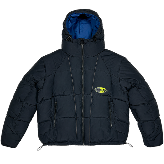 equipement reversible down jacket (black/navy)