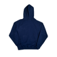 spiked zip up hoodie - navy