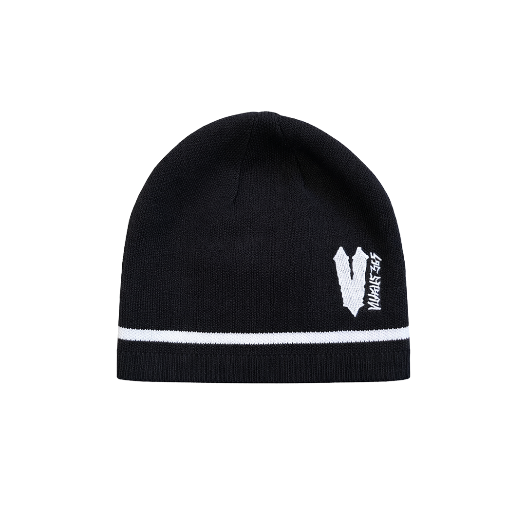 ribbed skully (black)