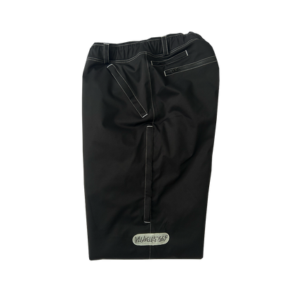 darn convertible bib snowpant - black